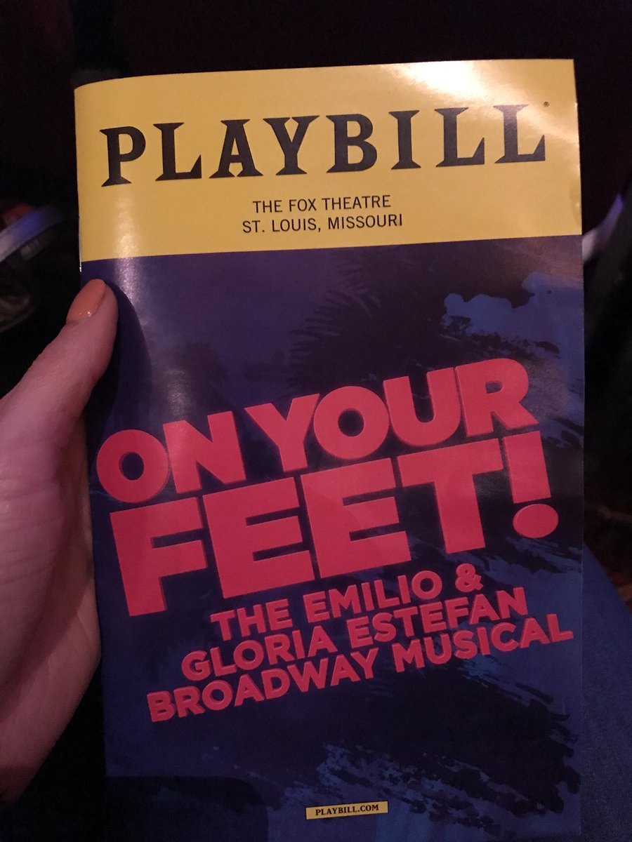 LauraGilbreth's tweet photo. Third time seeing #onyourfeet! Can you tell I love @GloriaEstefan? Amazing show! #fansincebirth #thefabulousfox #3 https://t.co/CxXROkb4IX