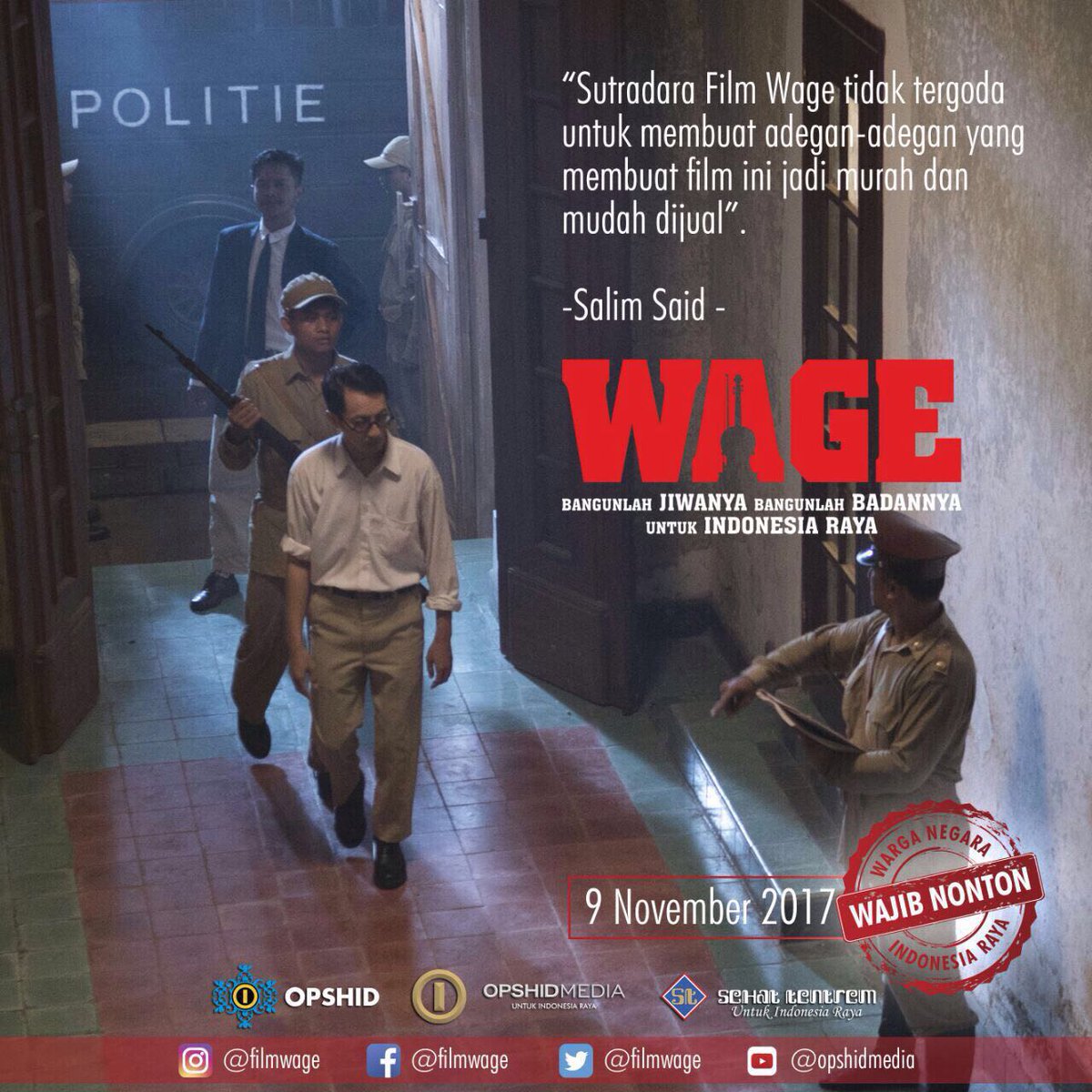 Kemana negara? Semoga presidenku <a href="/jokowi/">Joko Widodo</a> <a href="/kaesangp/">“kak” Kaesang</a> weekend ini hadir nonton Film Wage <a href="/FilmWage/">Film Wage</a> bersama <a href="/detikcom/">detikcom</a> <a href="/kompascom/">Kompas.com</a> <a href="/hariankompas/">Harian Kompas</a> <a href="/KompasTV/">KOMPAS TV</a> <a href="/netmediatama/">Netmedia</a> <a href="/TVRINasional/">TVRI Nasional</a> @MNCNewsroom bersama <a href="/1000_guru/">1000_guru</a> <a href="/PB_PGRI/">Pengurus Besar PGRI</a> <a href="/PBPGRI_OFFICIAL/">PENGURUS BESAR PGRI</a> <a href="/Kemdikbud_RI/">kemdikbud go id</a> <a href="/KhofifahIP/">Khofifah Indar Parawansa</a> <a href="/YohanaYembise/">Yohana Yembise</a>