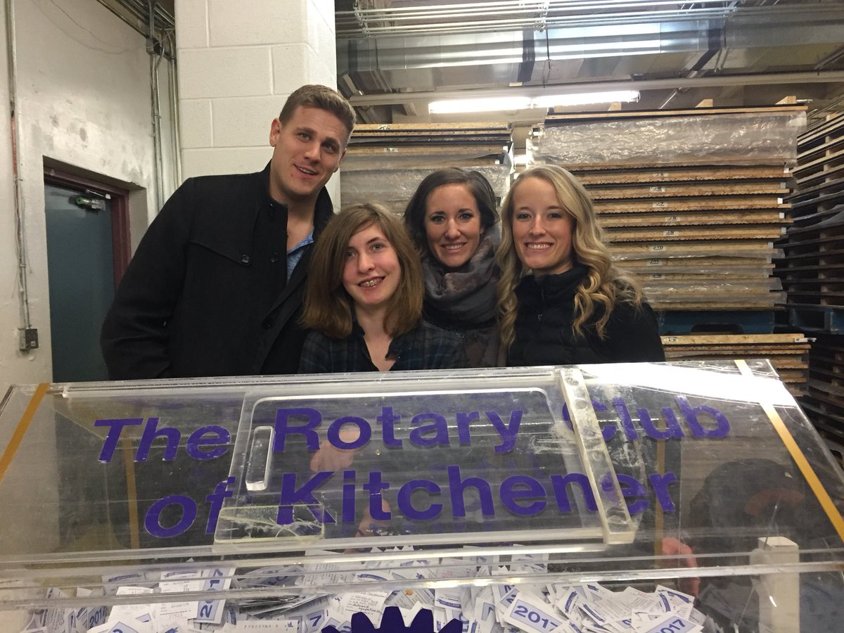 rasckitchener's tweet photo. Volunteering tonight at the Rangers game selling car draw tickets for Kids Ability. Our kids ability ambassador is with us here ready to pull the winning ticket! https://t.co/gsYiepc3ik