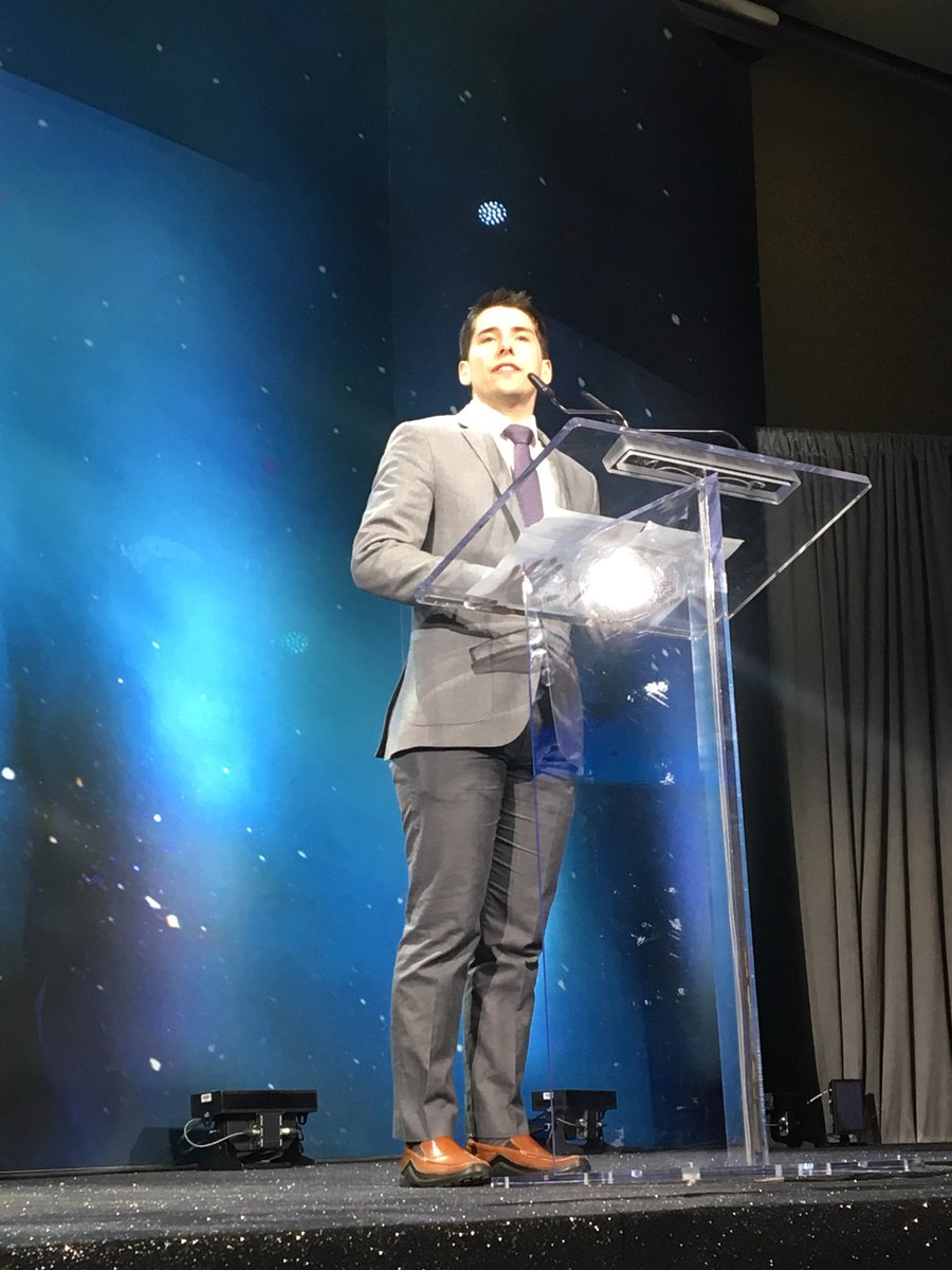 SpecialOCanada's tweet photo. We are so proud of Matthew Williams, incredible Special Olympics athlete who is tonight’s Special Guest speaker. Our guests are in for a treat! #LIMITLESS2017 https://t.co/pyz8vtiKRr
