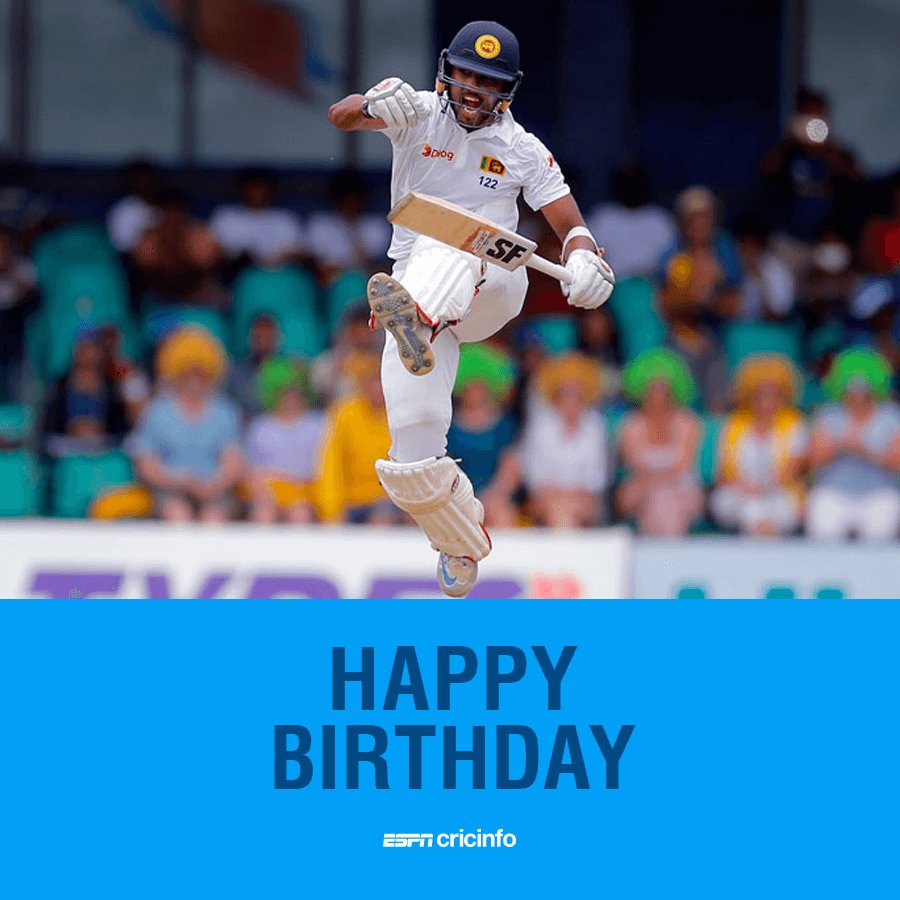  Happy birthday to Sri Lanka Test captain Dinesh Chandimal! 

 