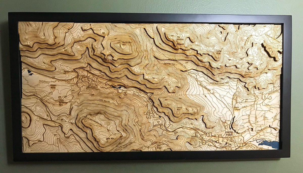 botanglenet's tweet photo. Our latest product at https://t.co/CSotAjhds9. A 3D topographic map of the Estes Park mountain range featuring eight layers of elevation. Come to the Estes Park Holiday Market this weekend and have a look!
#topomaps #3dmaps #estespark #visitestespark #botangle #smallbusiness https://t.co/mx1sBFFV32