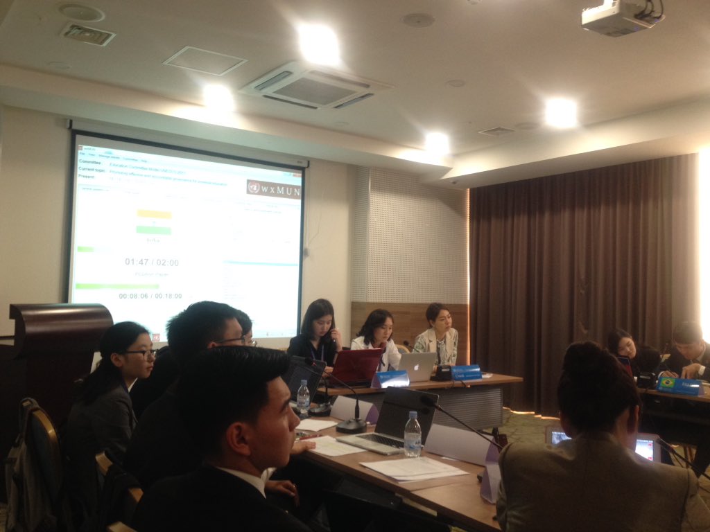 unyapmongolia's tweet photo. MUM2017 Committee on Education
Discussing topic: Quality of education and fair opportunities to study and learn for everyone
#MUN2017 #UNESCO4Youth #UNYAPmn https://t.co/6DtZNtE9zi