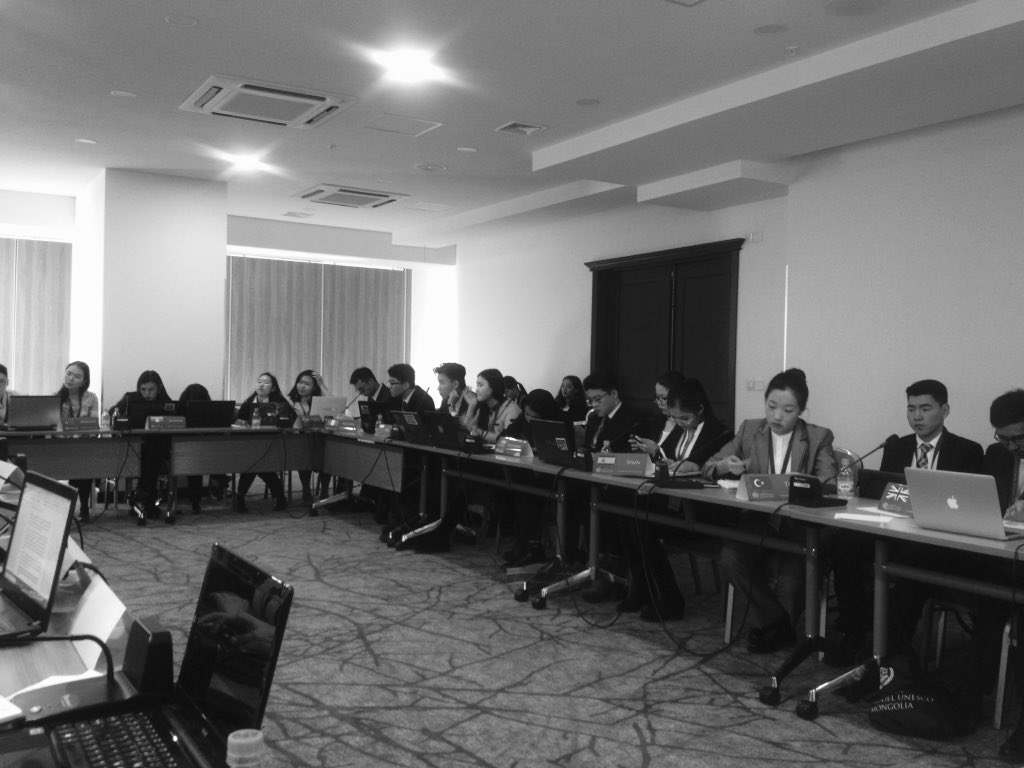 unyapmongolia's tweet photo. Committee on Education
Discussion ongoing...
Suggested topic: Educational issue of the people with disabilities #MUM2017 #UNESCO4Youth #UNYAPmn https://t.co/FcwiY3cWXA