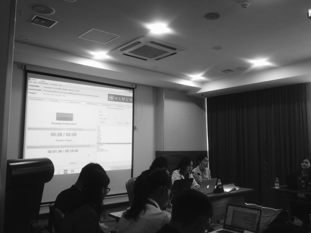 unyapmongolia's tweet photo. Committee on Education
Discussion ongoing...
Suggested topic: Educational issue of the people with disabilities #MUM2017 #UNESCO4Youth #UNYAPmn https://t.co/FcwiY3cWXA
