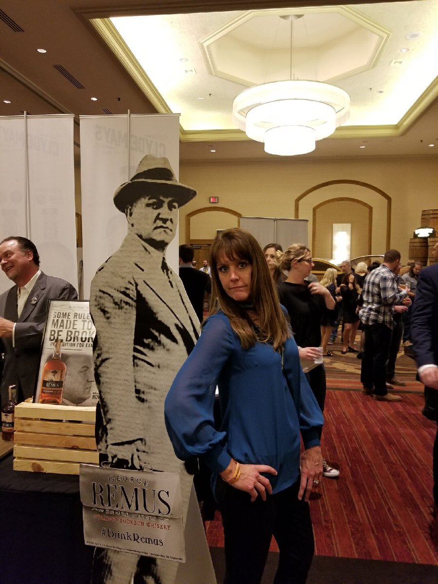 George is having a nice time at #whiskeyinwinter #selfieswithgeorge