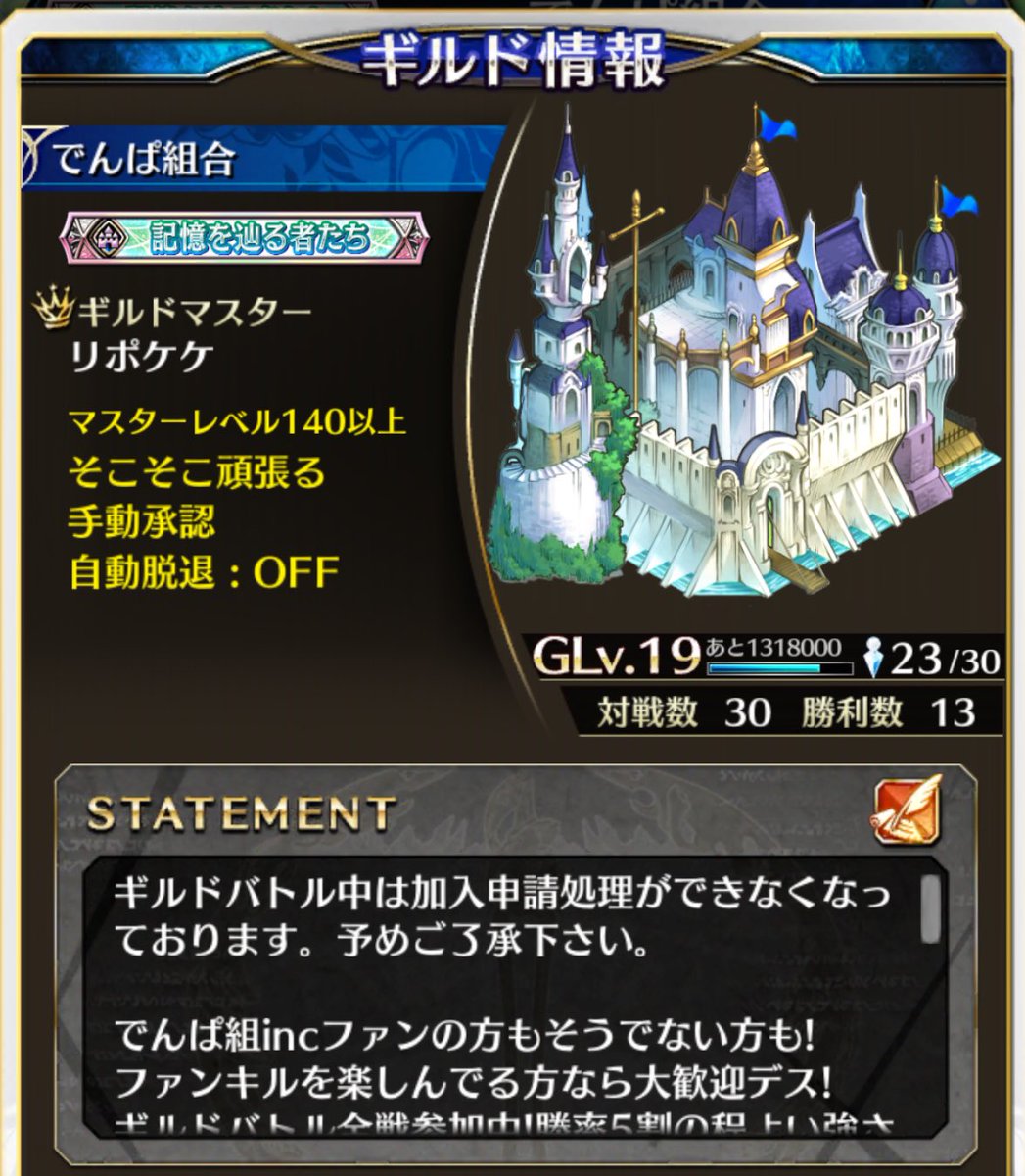 ファンキル でんぱ組関連ギルドまとめ