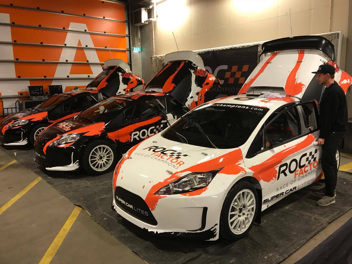 RaceOfChampions's tweet photo. We've got a couple of shiny ROC-spec @supercarlites ready to roll at #ROCFactor Scandinavia in Stockholm! Let's hit the dirt! #RX2 https://t.co/pUulYBtRmc