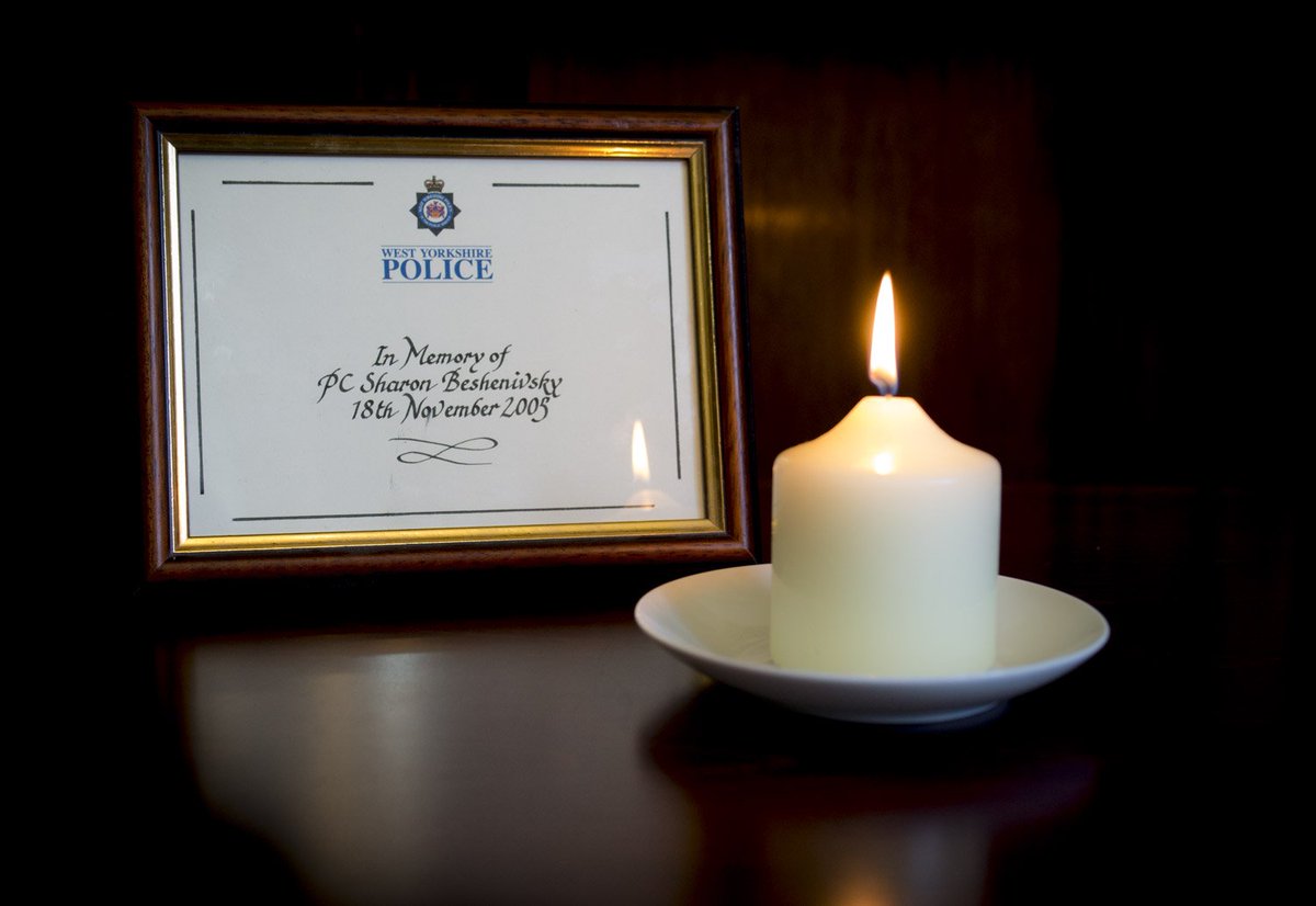 WestYorksPolice's tweet photo. Today, we remember PC Sharon Beshenivsky. Killed on this day 12 years ago. We will remember her. https://t.co/8OPSTjxPgb