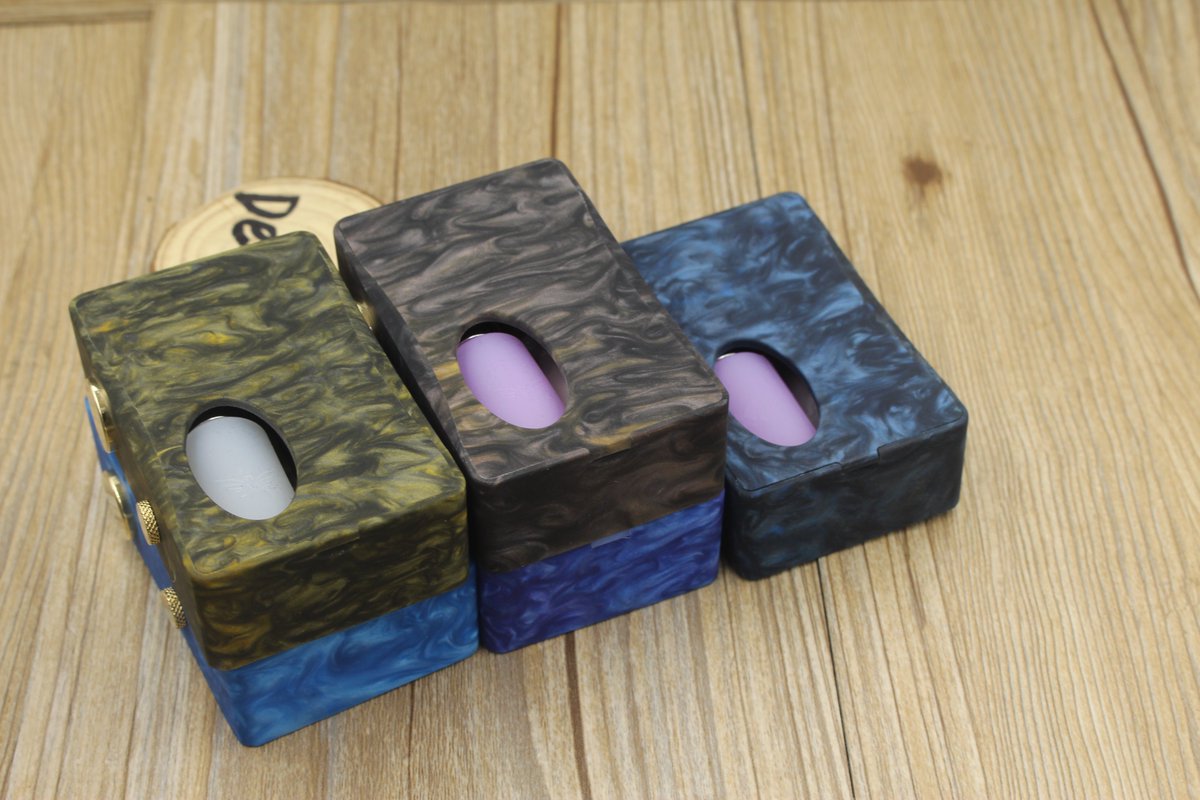 DelionsBen's tweet photo. 5 colors resin material X-Drip Squonk BF style box mod in stock for wholesale. 😏😤💨🔞🔥
suitable for single 18650 battery, matches silver plated contact, gold plated button, inset silicon liquid bottle https://t.co/MWqJoHNiI1