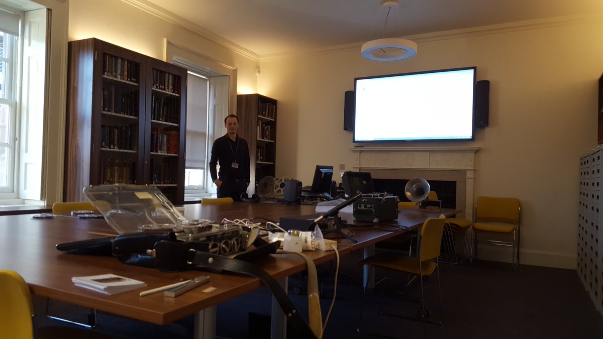 CalMilligan's tweet photo. Stuart all ready for a technology show and tell #bisa2017 @EU_SSSA @ScotlandsSounds https://t.co/SmqmJYnnKx