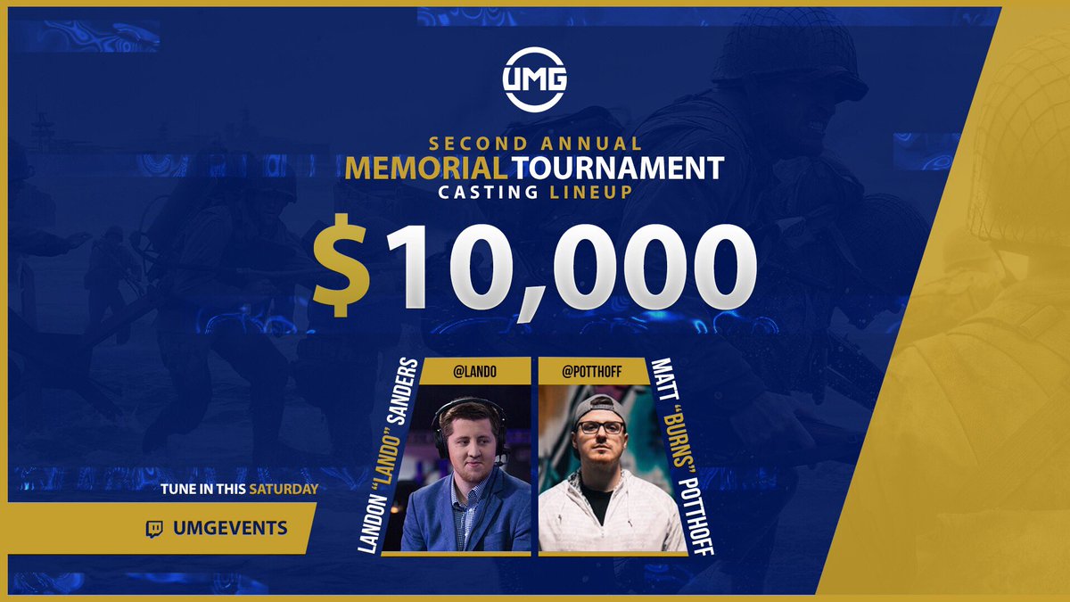ESPORTS_JOSH's tweet photo. Back at 5pm eastern with the Second Annual $10,000 Memorial 4v4 Search and Destroy tournament. 

Casting/Analysis from @LandO and @Potthoff on https://t.co/XgUQArPug8. See you all soon! https://t.co/2Cj9Oayu9V