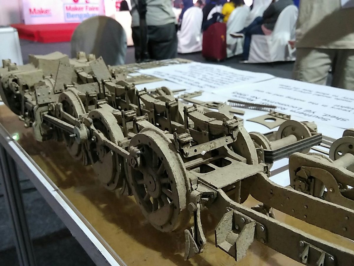 makewithWP's tweet photo. When a simple hobby turns out to be so creatively innovative with cardboard. @Raghubytes @blrtechsummit @MakerTour @makerfaire #feedyourhobby #MFB2017 https://t.co/hz8CNt3GKK