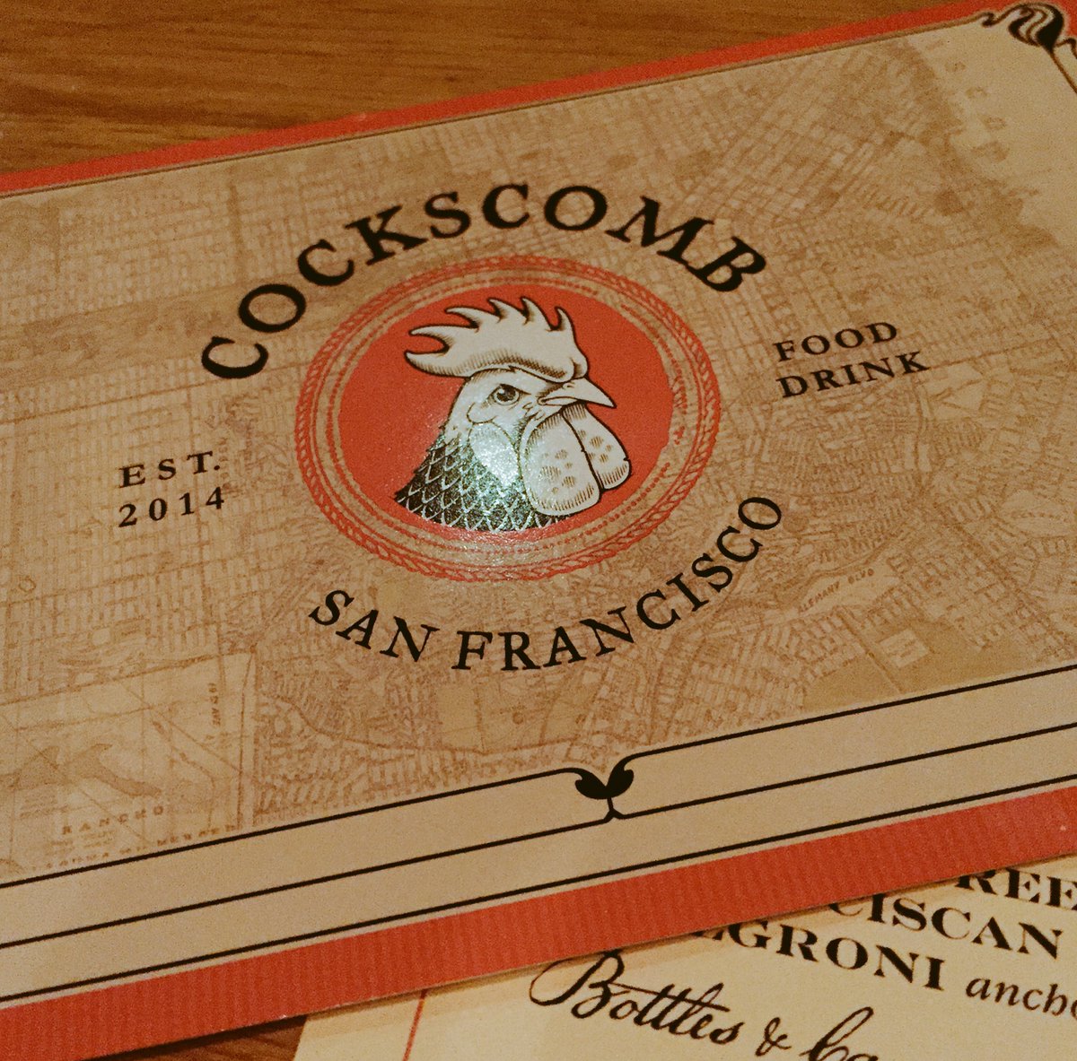 scottburns25's tweet photo. Finally made it to #cockscombsf @offalchris #yes https://t.co/SMdzEcZJ2E