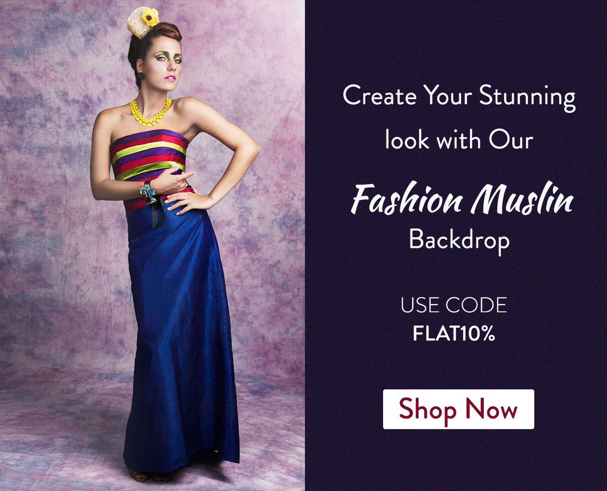 backdropsource's tweet image. Capture your stunning look with our Fashion Muslin Backdrops.Now available@ buff.ly/2zaYtBu