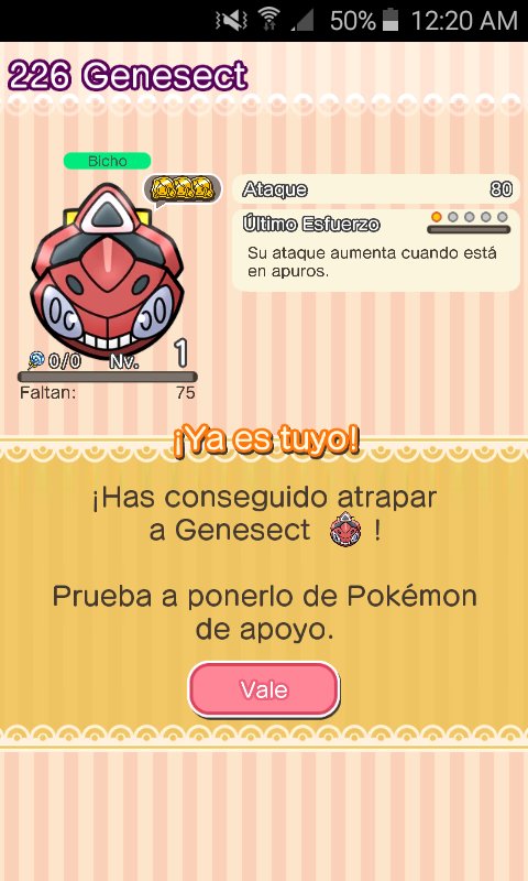Dragoscorpius's tweet photo. Fase extra 51: #Genesect (Variocolor) ¡capturado! #PokémonShuffle #Itemless https://t.co/Bc1oBA0efn