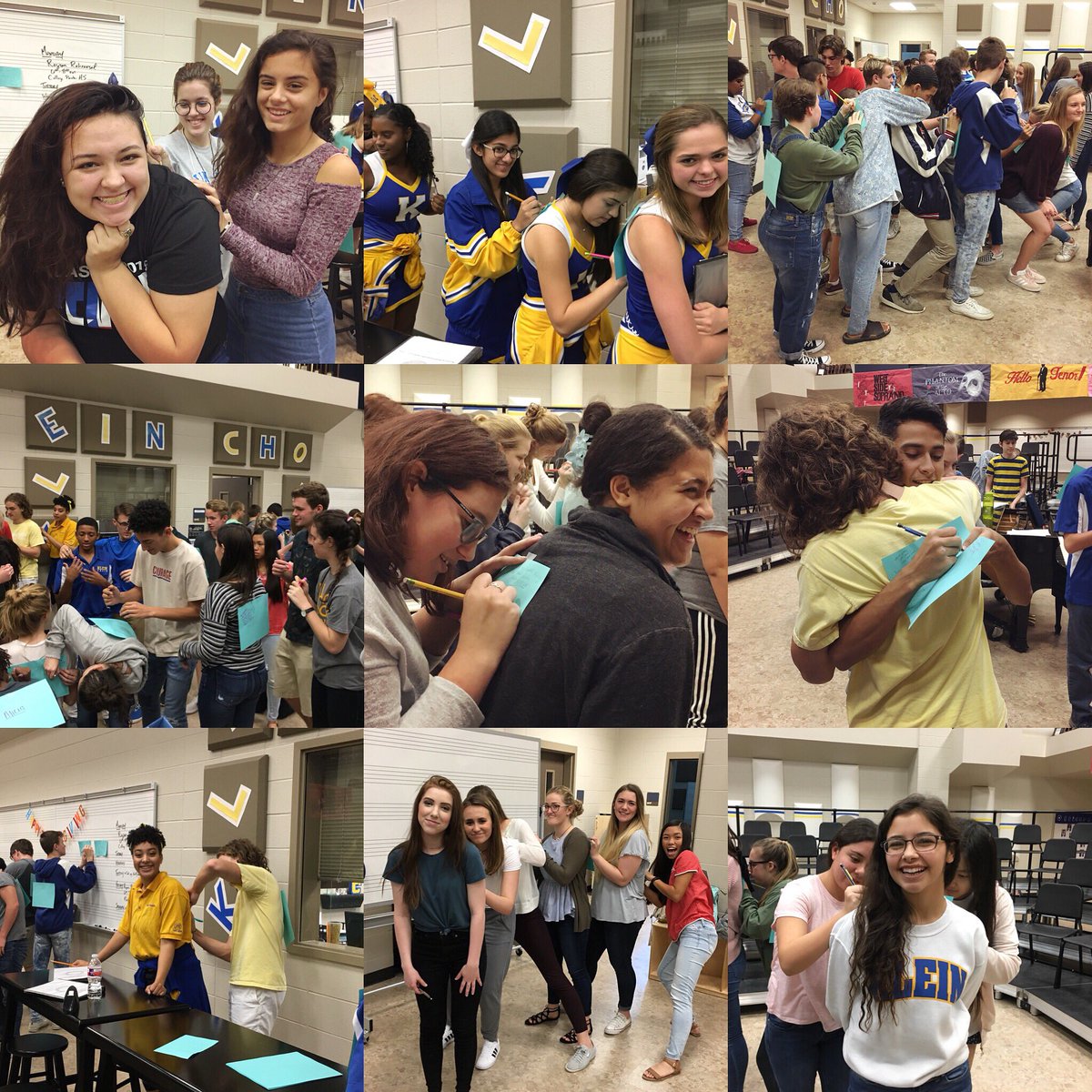 sharpnotflat's tweet image. The tradition continues for the 7th year in a row!  On the last Friday before Thanksgiving, students write notes sharing why they are grateful for each other. Seriously, one of my favorite days of every year. Building each other up can be so simple. 🍁🍃🍂 #Klein5 #gratitude