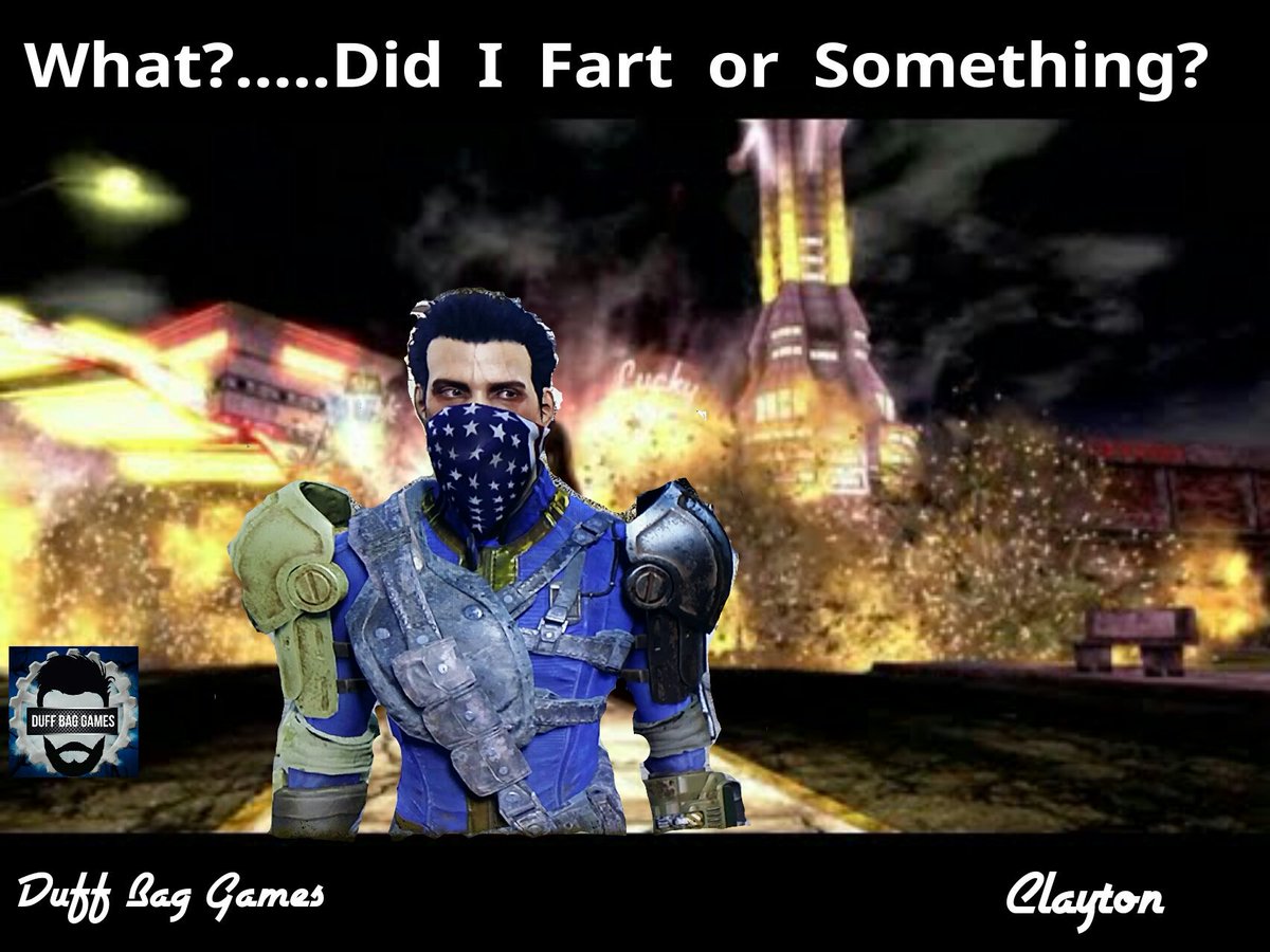 ClaytonDuffy's tweet photo. Fallout New Vegas 
#fallout4 #Fallout #Fallout3 #newvegas #duffbaggames #ClaytonDuffy #men #Art #vaultdweller #vaultboy #handsome #selfie https://t.co/EpCO77iip6