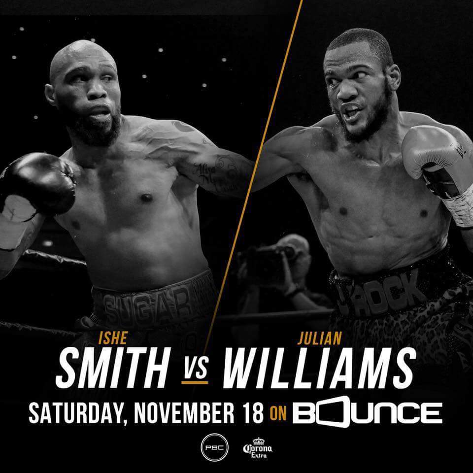 TheCHTOnBoxing's tweet photo. Did you say crossroads fight? Can Julian Williams 23-1-1 rebound from a knockout loss in his last fight against Ishe Smith 29-8. Who has more to prove? Catch this fight November 18 on Bounce.
#BoxingSource #TheCHTOnSports #boxingnews https://t.co/PAP9wPf9p4