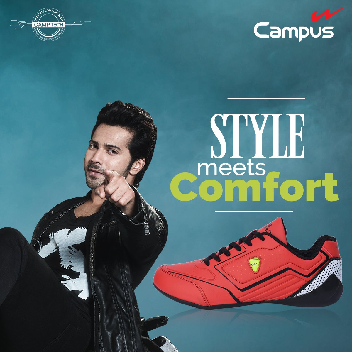 BornToComfort #Camptech #CampusShoes 