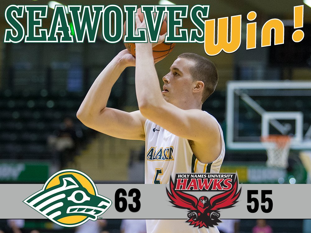 UAAMBB's tweet photo. .@UAAMBB gets 17 points/14 boards from Jacob Lampkin and 19 pts from @djursery to earn its first DII win of the season Friday @AKAirCenter. Rematch Saturday at 7:30 https://t.co/2t9yhN5fpW