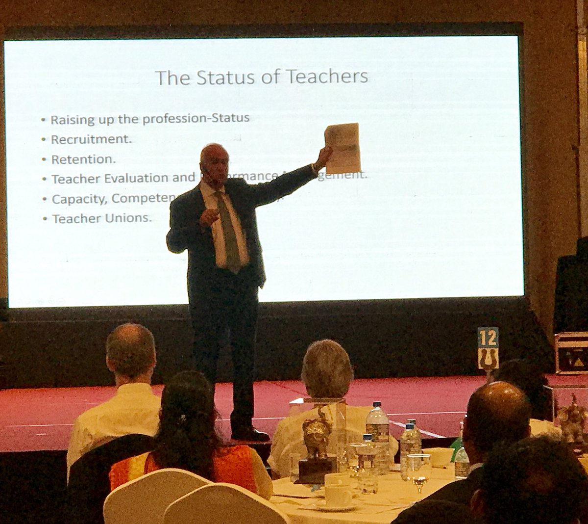 gillcaldicott's tweet photo. Importance of supporting and praising teachers Sir Michael Wilshaw our former chief inspector of schools @Ofstednews @lkBritish #tissl https://t.co/5xuCpIUetO
