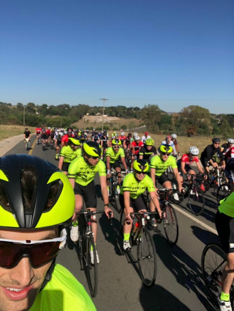 DoldMarisa's tweet image. Great @947Cycle warmup ride this morning. Thanks to all support crew keeping us safe on the road. Much appreciated! #CCTwitterRide @TrekBikesZA @TBMarshals @JMPDSafety