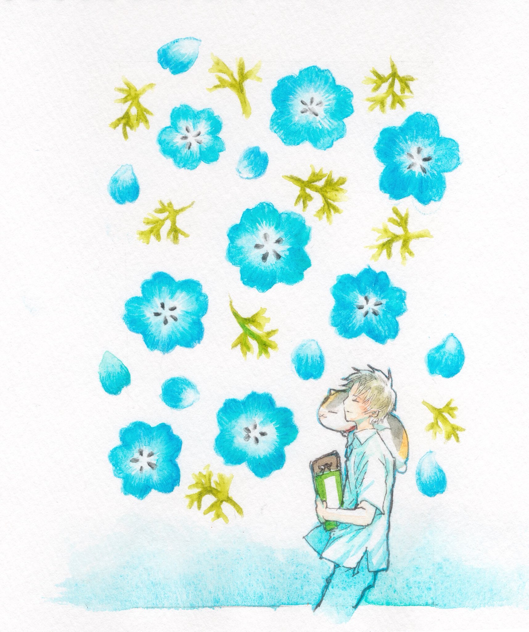 せんさー いつも素敵なイラスト拝見してます ぜひ夏目友人帳の壁紙 待ち受け を描いて頂きたいです ありがとうございます こんな感じでいかがでしょうか お使いのスマートフォンや携帯電話のサイズにトリミングして使ってくださいませ 個人
