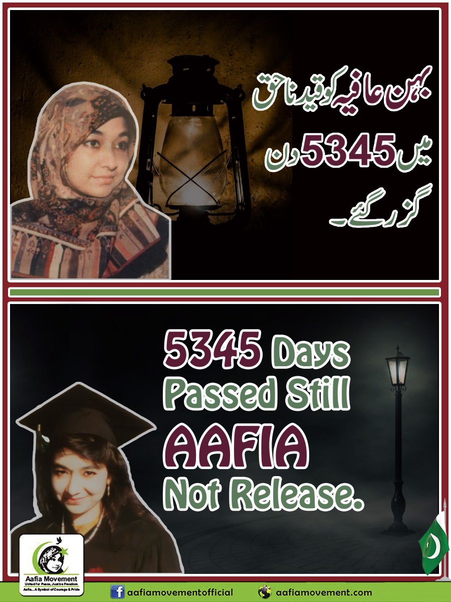 Aafiamovement's tweet photo. @ISPR_Official @miannawazshreef @MaryamNSharif @PmlnMedia @pmln_org @PPP___Official @BBhuttoZardari @AAliZardari @ImranKhanPTI @ChShujatHussain @pmlq @ShahidKhaqanABS @FowziaSiddiqui @AamirLiaquat @Aafiamovement 
#ReleaseDrAafia https://t.co/GGDoDDJh2f