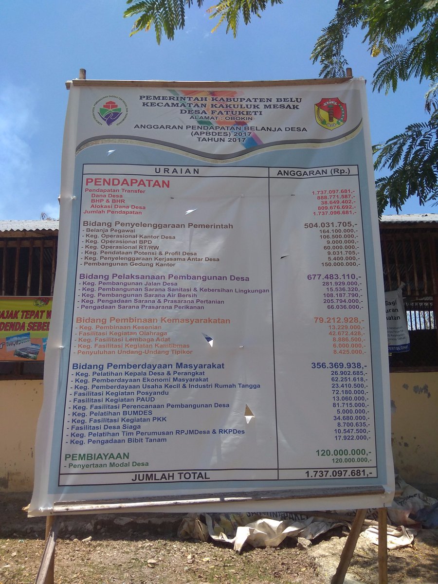 shybet's tweet photo. masyarakat berhak tahu penggunaan dana yg ada di desa.

@jokowi 
@EkoSandjojo 
@taufikmadjid71 
@tppindonesia 
#ManfaatDanaDesa 
#NTT https://t.co/gMP97zgWuc