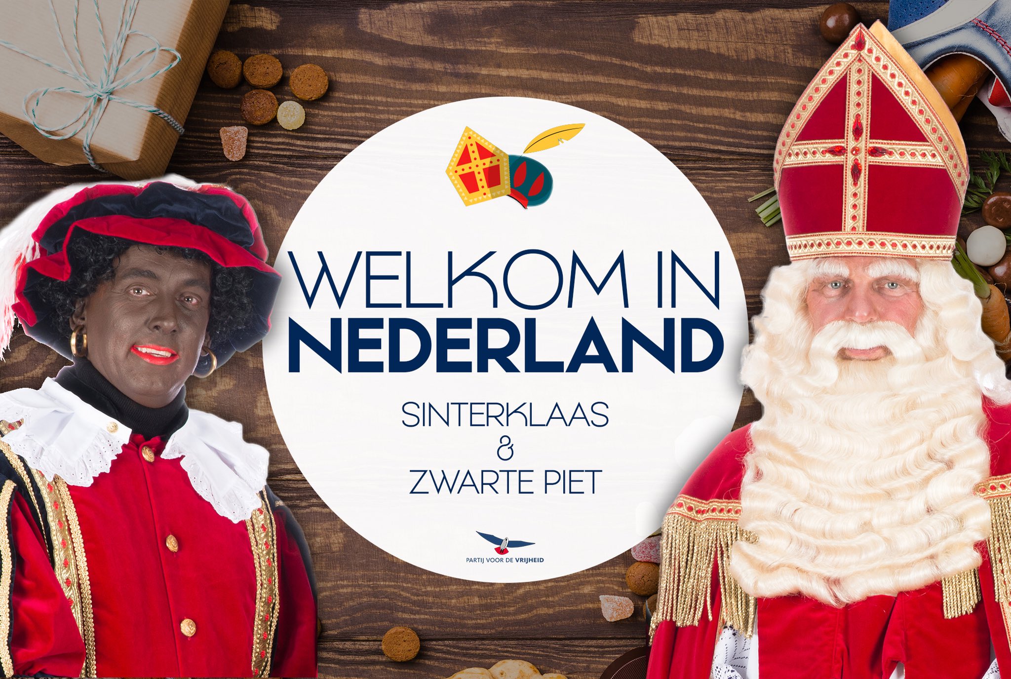 Mordrin Verloren hart binair Geert Wilders on Twitter: "Welkom in Nederland Sinterklaas en ZWARTE Piet!  https://t.co/9XHLy0woPk" / Twitter
