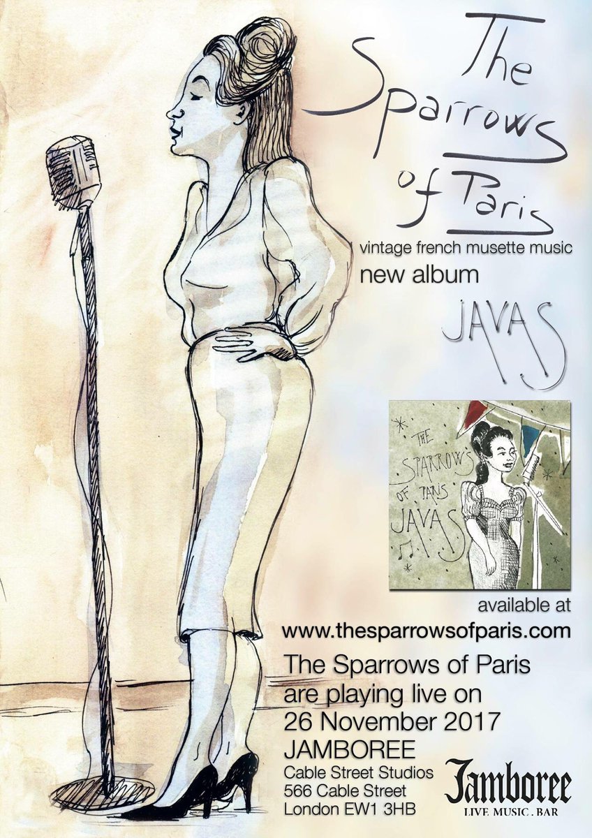 sparrowsofparis's tweet photo. Yup! #posters are up and about in #Whitechapel #Wapping for @sparrowsofparis #gig on Sun 26 Nov 7:30pm @jamboreevenue #cablestreet #E1 #vintage #french #livemusic #goingout #eastlondon let us know if u see them! https://t.co/UgcI5qgxcx