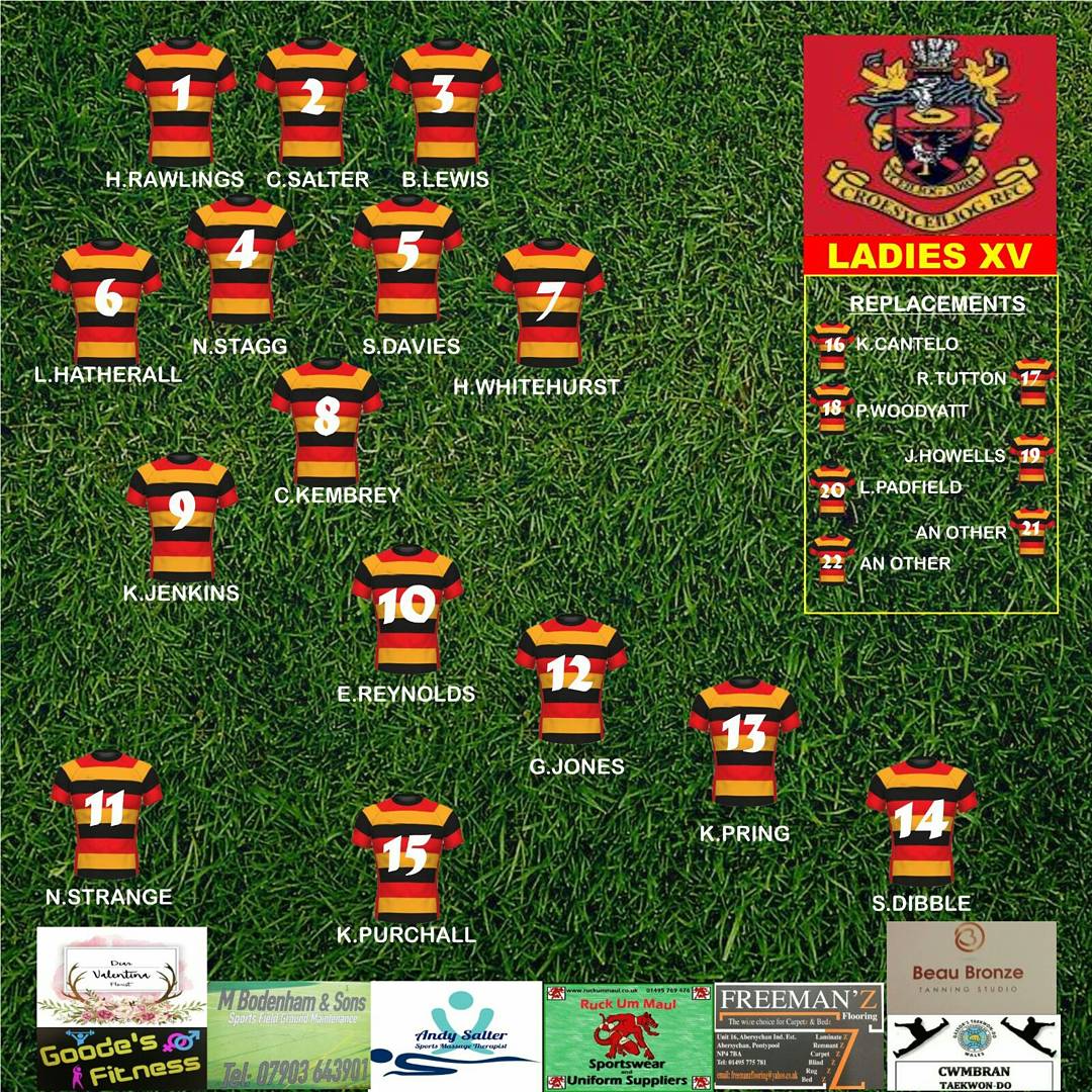 Game day Sunday! Playing on Croesy School pitch against <a href="/bonymaen_ladies/">Bonymaen RFC Ladies</a> 2:30 KO 🐓🏉 #croesyladies #croesyfamily #thisgirlcan #ifyougoigo