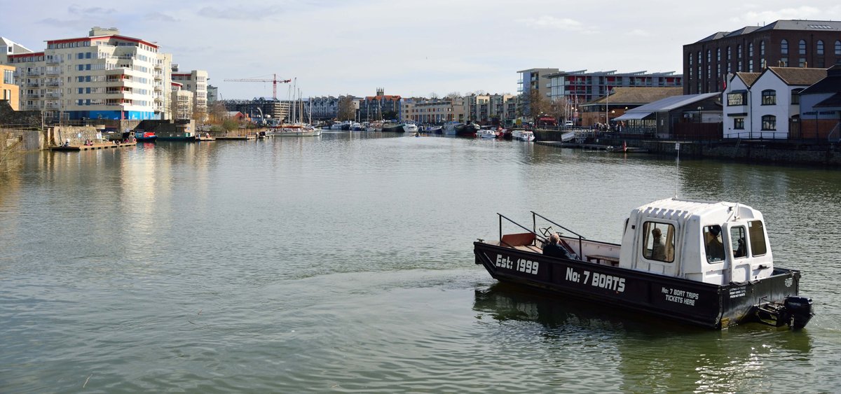 Shout out to #No7boats who are helping us complete our walking tour today, with a trip on the cross-harbour ferry - very special as the #bristolharbour was very significant in Archie's youth and is mentioned in his autobiography