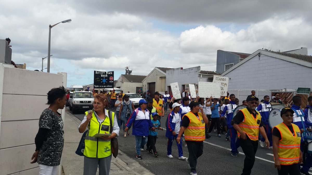 mplaincpf's tweet image. marching against crime in rocklands and launch of a block comitte @MbalulaFikile @Abramjee