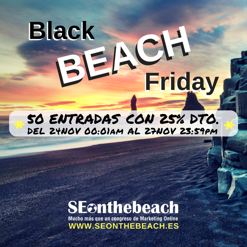 seonthebeach's tweet photo. 🤔 Estamos pensando que...

⚡️ #BlackFriday &amp; #CyberMonday están bien pero

🖤 lo nuestro va a ser #BlackBEACHFriday &amp; #CyberBEACHMonday con 5️⃣0️⃣ entradas 25%OFF para los que tengáis claro que queréis #marketingdigital #SEO y + en la playa

😎 #SOB18iscoming y promete🤙🏻 https://t.co/wmJXEhZq4M
