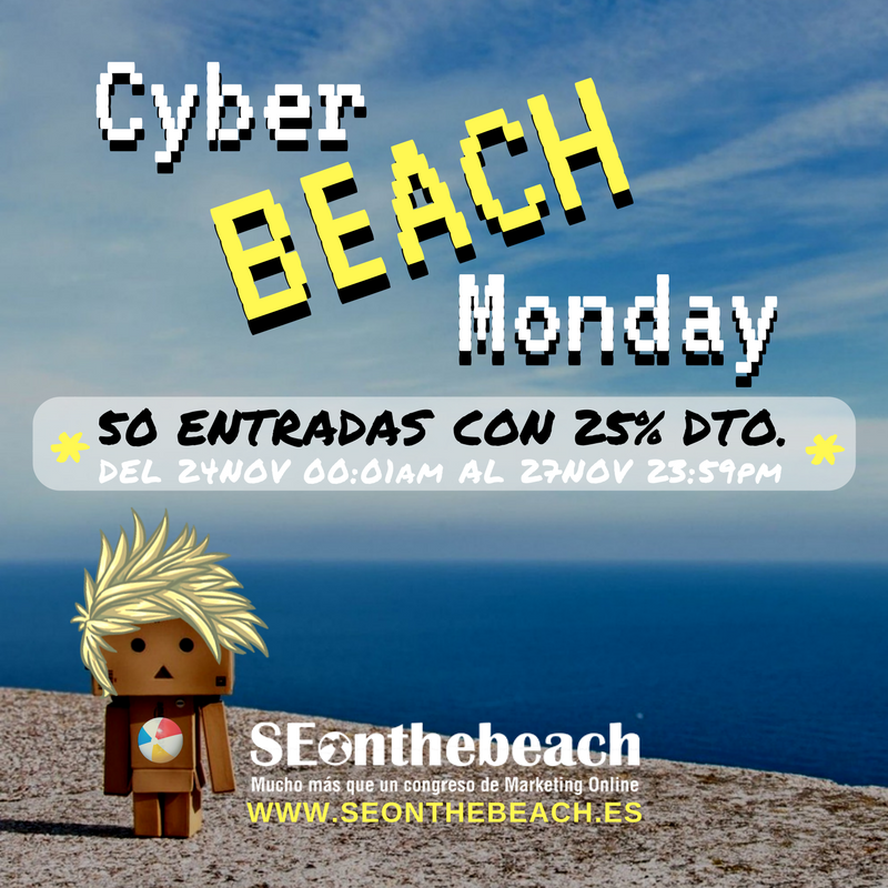 seonthebeach's tweet photo. 🤔 Estamos pensando que...

⚡️ #BlackFriday &amp; #CyberMonday están bien pero

🖤 lo nuestro va a ser #BlackBEACHFriday &amp; #CyberBEACHMonday con 5️⃣0️⃣ entradas 25%OFF para los que tengáis claro que queréis #marketingdigital #SEO y + en la playa

😎 #SOB18iscoming y promete🤙🏻 https://t.co/wmJXEhZq4M