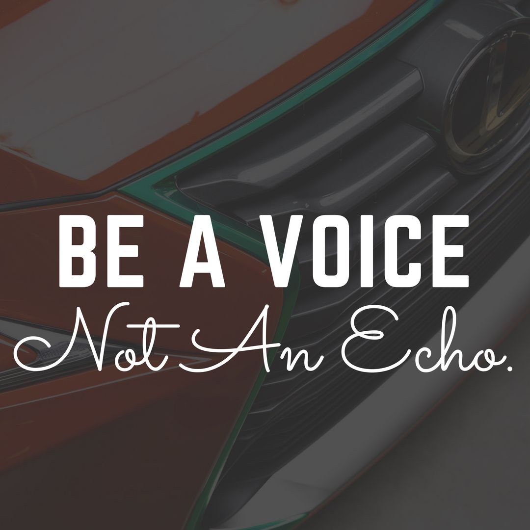 Be A Voice. #LexusofRoute10 #CelebrityMotorCar