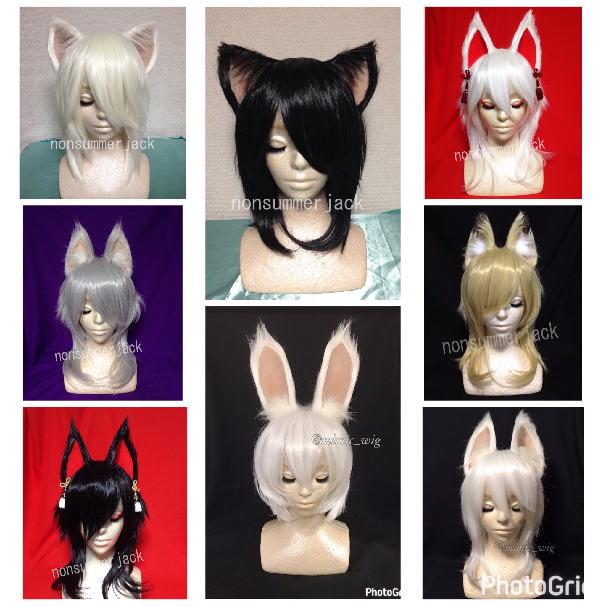mimic(non)様 製　キツネ耳ウィッグ mimic(non)様 製 キツネ耳ウィッグ