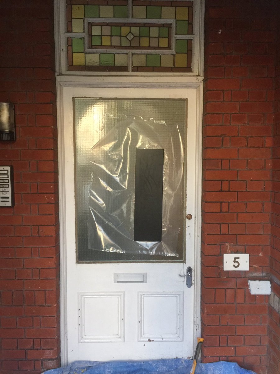 Ingrambms's tweet image. Glazing replacement to make a solid timber door #door #decorating #ipbservices