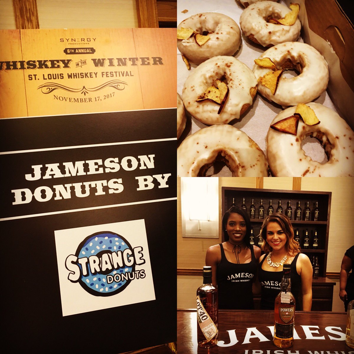 BreakthruMO's tweet photo. Scenes from last night #whiskeyinthewinter @jamesonwhiskey @strangedonuts @clydemays_ @toms_town @RestlessDuffy https://t.co/5uOadtr0nO