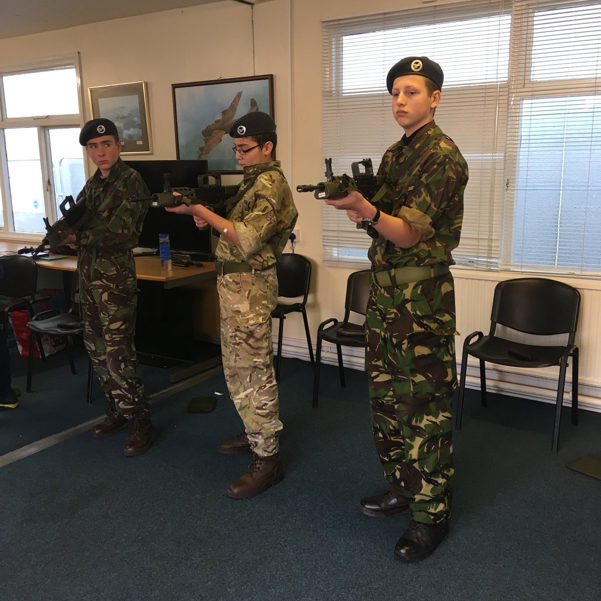 Today 16 Cadets and 2 members of staff from around the wing undertaking Weapons Handling Training  
#whatwedo 

<a href="/CEYorks/">C & E Yorks Wing</a> <a href="/AirCadetsNorth/">North Region - RAF Air Cadets</a>