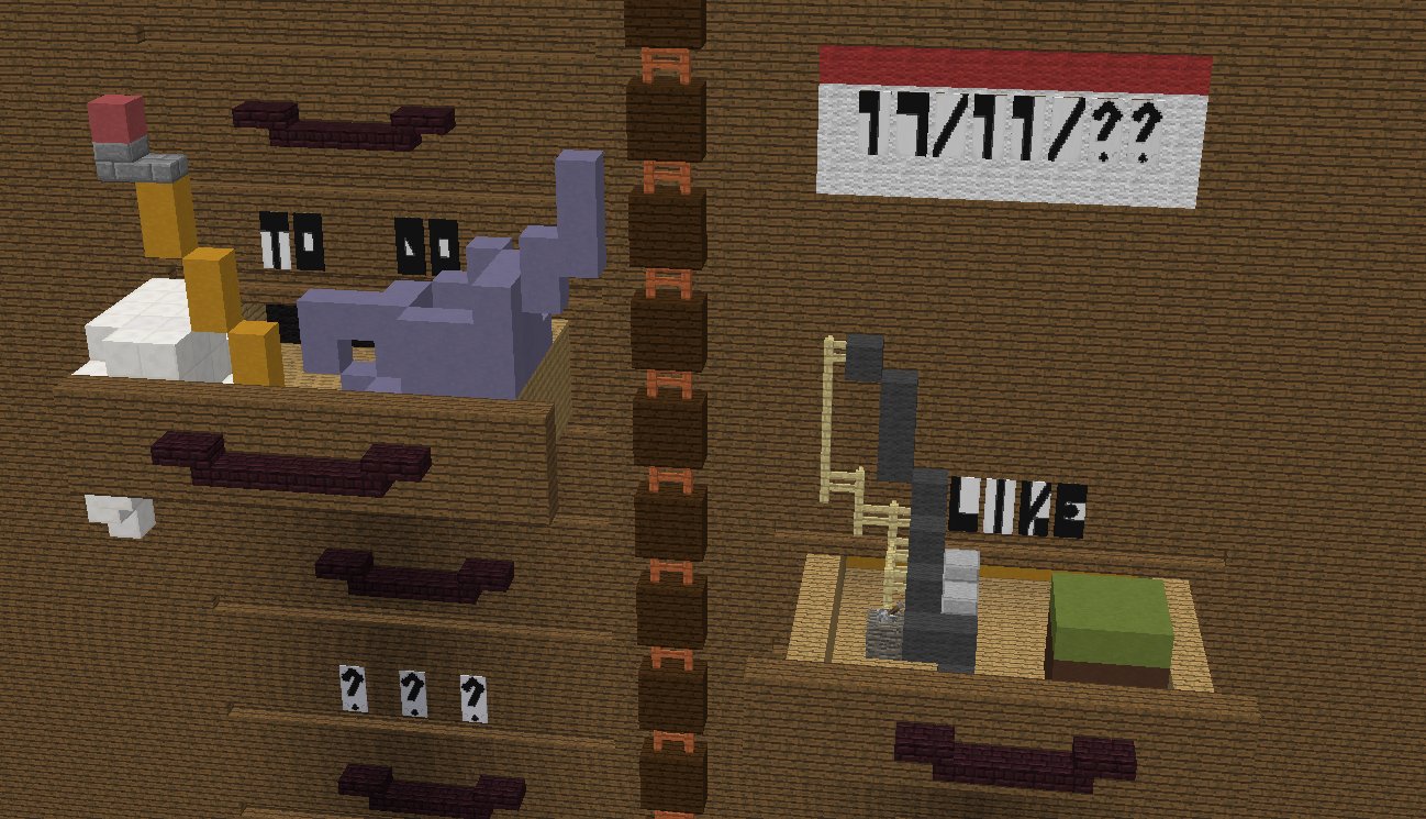 みりんどうふ ぽ على تويتر マイクラ建築60分一本勝負 お題 コントロールセンター 制御室 記憶の戸棚 今日何日だっけ