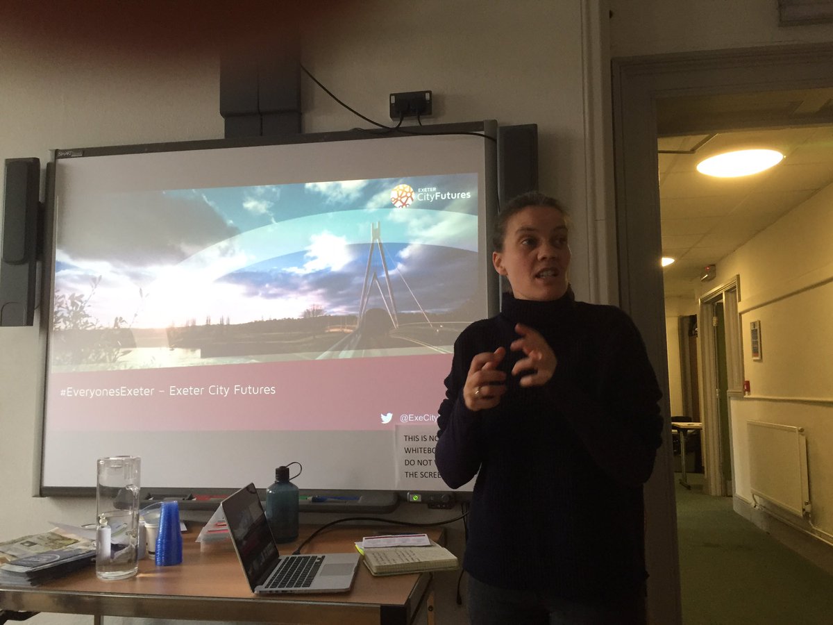 ExeterCE's tweet photo. Kerry from @ExeCityFutures starting to explain about #crowdfunding as part of #everyone'sexeter to deliver your idea #communityactionnow https://t.co/sX7PiTRTbJ