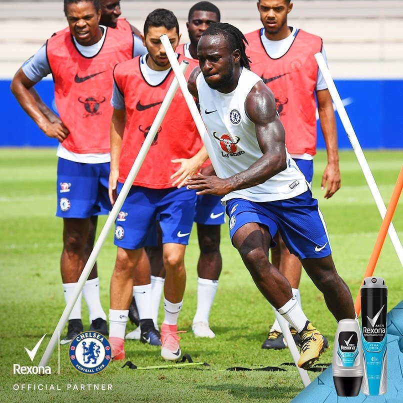 RexonaNG's tweet photo. The time you put in before the game can be the difference between winning and losing! Stay cool under pressure with Rexona - It won’t you
down�. #Rexona #MoveWithRexona #Chelsea #matchday https://t.co/LTB2kr3BSh