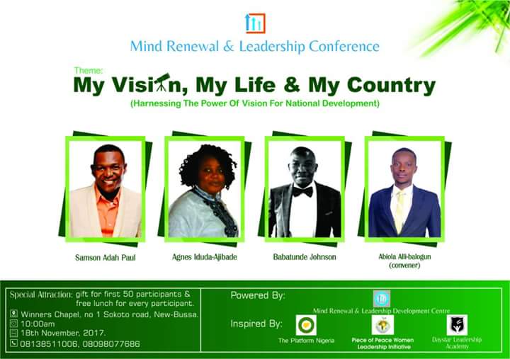 babbtee's tweet photo. The Quality of Your VISION will bring about the Quality of Your LIVING.
@ LFC_NewBussa...
#MRLC2017 #RenewedLeaders https://t.co/n7nwxuhyme