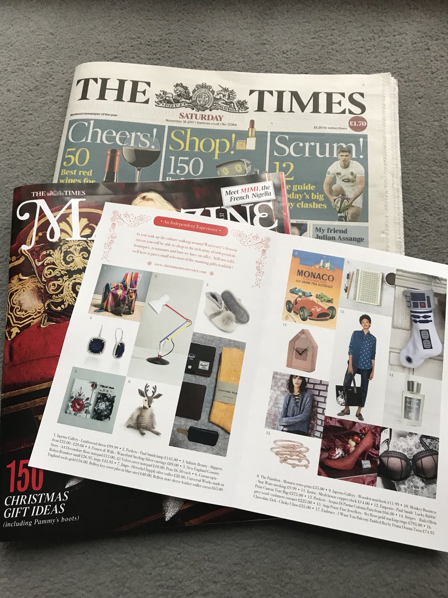 ChristmasInWorc's tweet photo. #Worcester independents have it all this Christmas the perfect gift for all the family #WorcestershireHour #SmallBizSaturday https://t.co/H2czLvfpaS