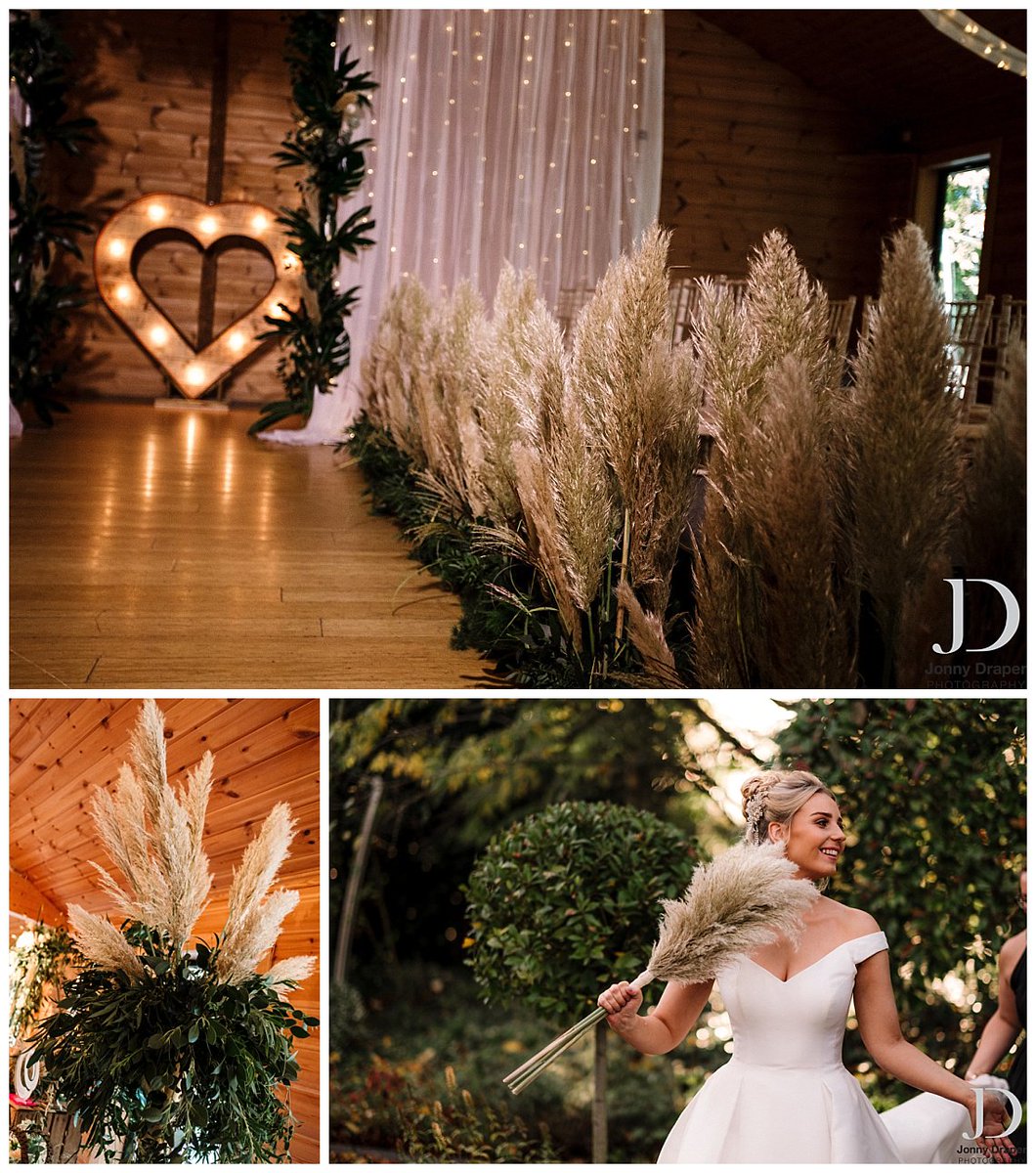 We loved creating drama with sand-pink pampas, glossy giant palm leaves &amp; soft swathes of eucalyptus &amp; grasses for <a href="/Love_Bridal/">Love Bridal Boutique</a> #TheWeddingEdit2017 event - read our blog &amp; see the stunning images from <a href="/JonnyDraperfoto/">Jonny Draper</a> ht.ly/JUpQ30gDiH7
