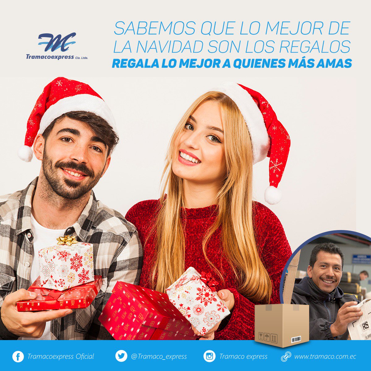 Si para las próximas épocas navideñas tienes lejos a tu familia, no te preocupes más, con #Tramaco estarás cerca de quienes amas.
#SiempreATiempo
#Tramaco