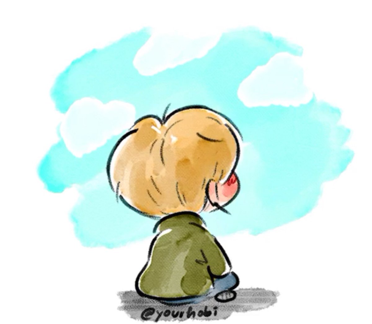 yourhobi's tweet photo. 🌥 @BTS_twt https://t.co/0dkKu0fbix